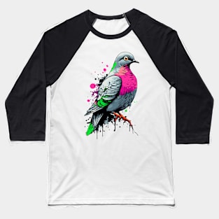 Feral pigeon - Urban Dove - Pigeon Illustration Baseball T-Shirt